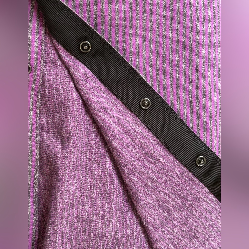 Lululemon Customizable Snap Vinyasa Scarf Heathered Pink Purple Gray